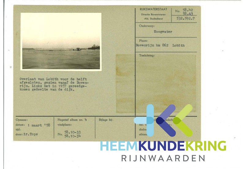 Hoogwater Boven Rijn 1958 F0000016
